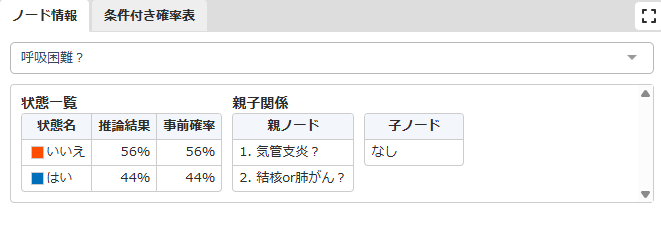 推論画面-ノード情報